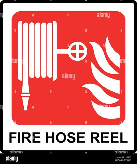 Extinguish Fire With Fire Hose Reel Stock Vector Images Alamy