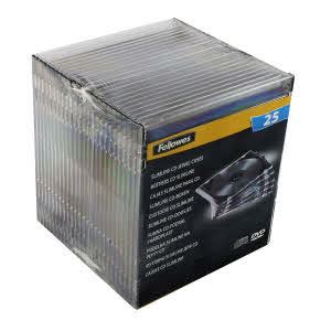 Fellowes Slim Cd Dvd Jewel Cases Pack