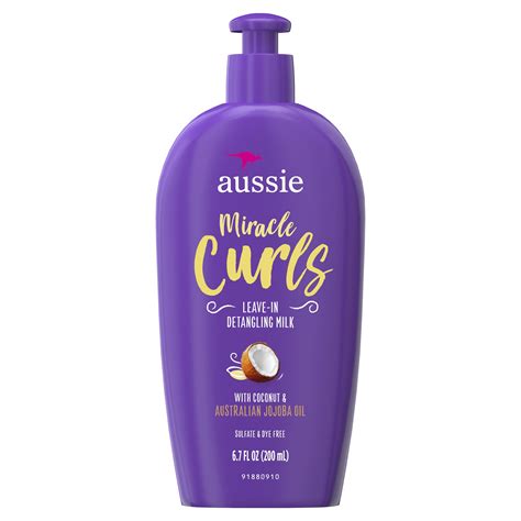 Aussie Miracle Curls With Coconut Oil Paraben Free Detangling Milk