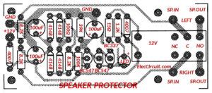 Speaker Protection Circuit With PCB Layout ElecCircuit