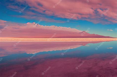 Premium Photo Salar De Uyuni Bolivia Digital Art Style Illustration