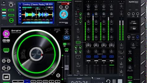 Test Prueba Mixer Denon Dj X1800 Prime Creacion De Faders Y Leds Meters