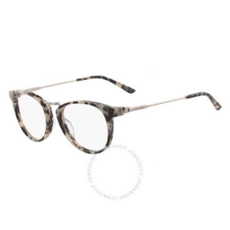 Calvin Klein Ladies Tortoise Round Eyeglass Frames Ck18721 106 49