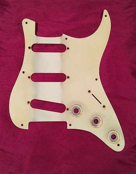 Fender Stratocaster 8 Hole Pickguard Relic Aged Reverb