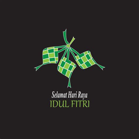 Ketupat Lebaran Idul Fitri Logo Vector Template 7265142 Vector Art At