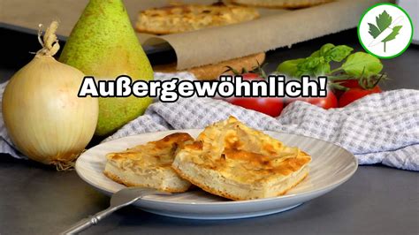 Zwiebelkuchen Mit Birne Eine Tolle Kombination Youtube