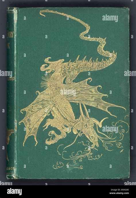 Gold Dragon Book Cover Stock Photo - Alamy