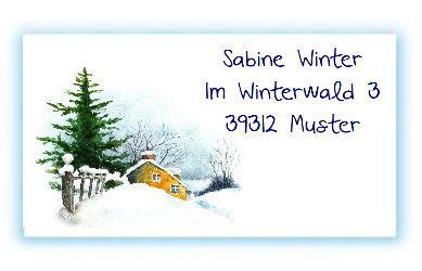 21 Adressaufkleber Winter Stille KreativZauber