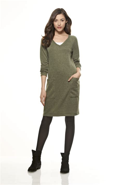 Nl Misses Knit Dress With Neckline And Length Variations Knit