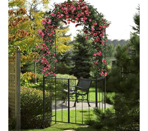 Arche En Treillis De Jardin Cm Avec Porte Pour Plantes Grimpantes