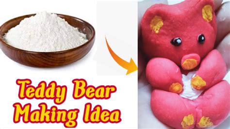 Diy Teddy Bear Making Idea With Homemade Clay।। How To Make Teddy Bear With Clay।। Clay Art