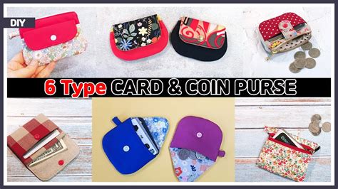 Diy 6type Card And Coin Purse Mini Wallet Use Of Scrap Fabric Sewing