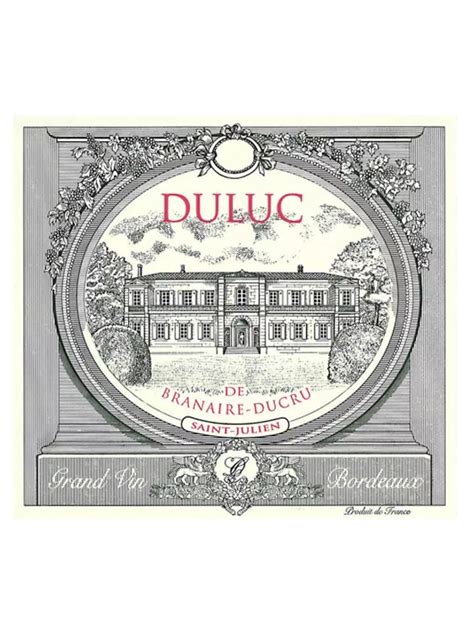 2011 Duluc De Branaire Ducru Saint Julien 6x150cl Chateau