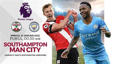 Link Live Streaming Liga Inggris Southampton Vs Manchester City