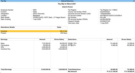 How To Generate Single Pay Slip In TallyPrime Payroll TallyHelp