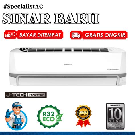 Jual AC SHARP 1 2 PK AH X6ZY J TECH INVERTER THAILAND PASANG