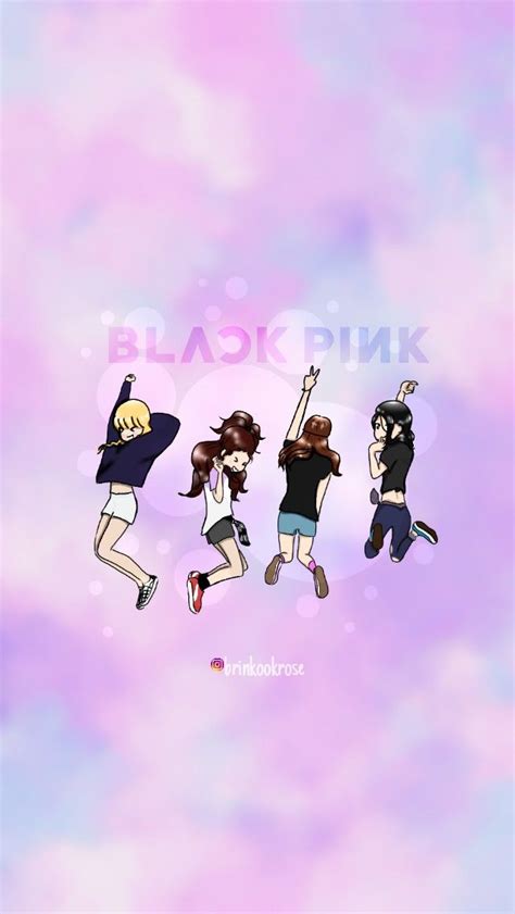 BLACKPINK Chibi Fanart Chibi Wallpaper, Pink Wallpaper, Iphone ...