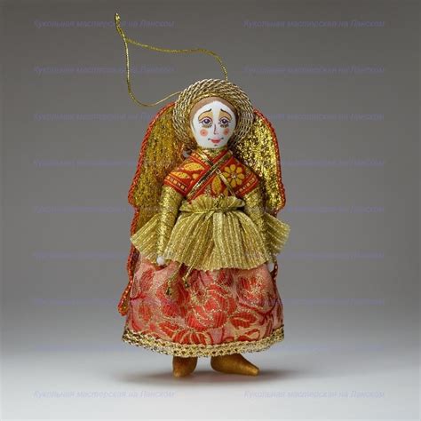 Ёлочная игрушка Ангел текстильный купить у производителя ☆ Кукольная ...