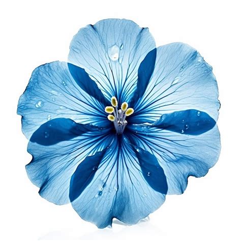 Premium Ai Image Isolated Blue Blossom