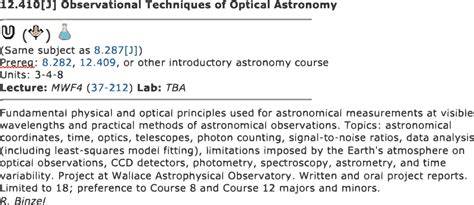 Observational Techniques of Optical Astronomy