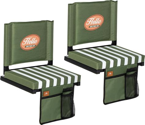 Free Shipping Nalone 2 Pack Stadium Seats For Bleachers With Back