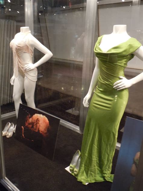 Hollywood Movie Costumes and Props: Christina Aguilera's costumes from Burlesque on display...