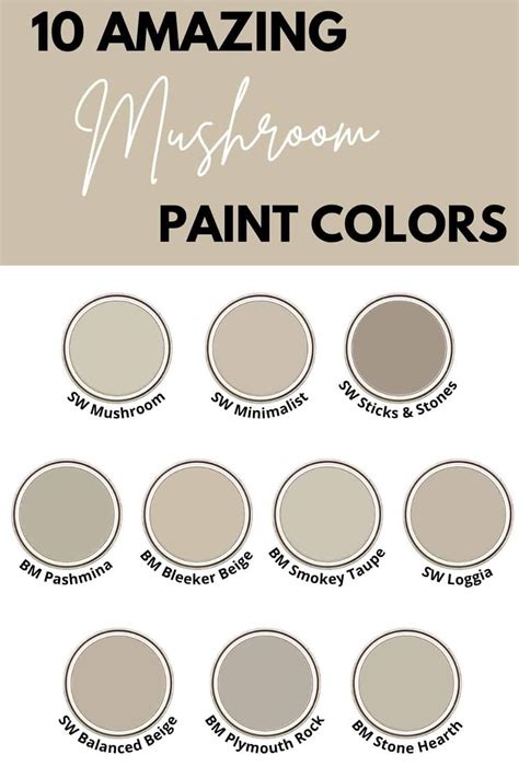 10 Best Mushroom Paint Colors West Magnolia Charm Mushroom Paint