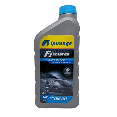 Óleo Lubrificante de Motor Ipiranga 5W30 F1 Master Sintético SP 1L