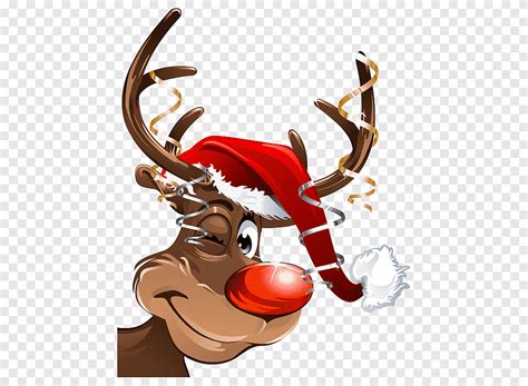 Rudolph Christmas Reindeer Santa Claus Advent Christmas Png Pngegg