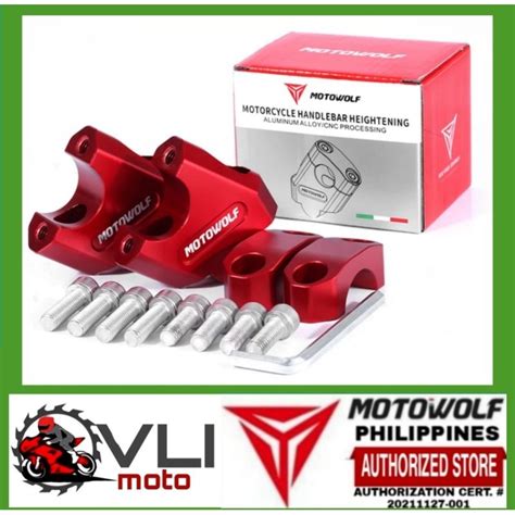 ORIGINAL MOTOWOLF HANDLEBAR RISER Shopee Philippines