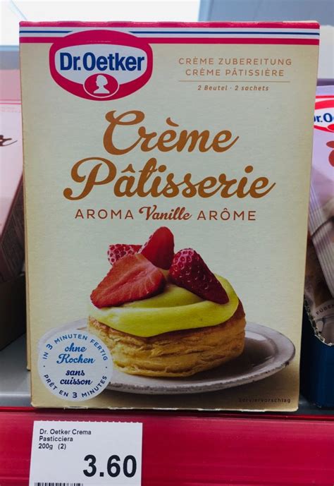 Dr Oetker Créme Patisserie Vanille Aroma Puddingpulver Schweiz