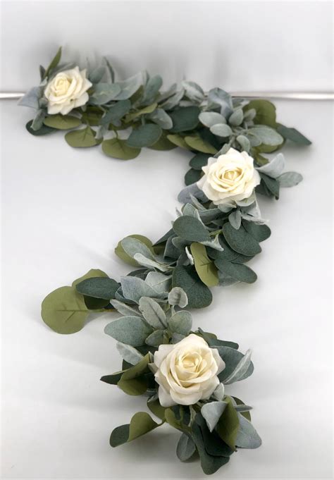 Eucalyptus Garland Lambs Ear Garland Wedding Centerpiece Etsy