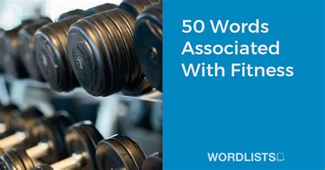 50 Words Associated With Fitness