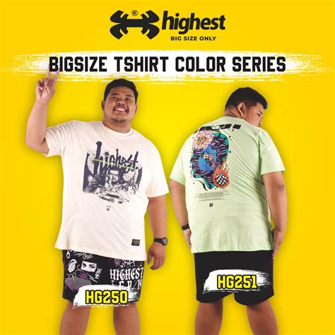 Jual Kaos Big Size Jumbo Pria Atasan Ukuran Besar Oversize Highest