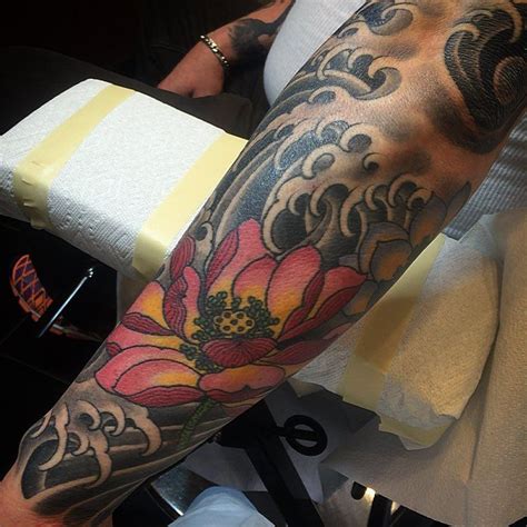 Some Elbow Tricks And Lotus Flowers On The Back Of The Arm Lotus