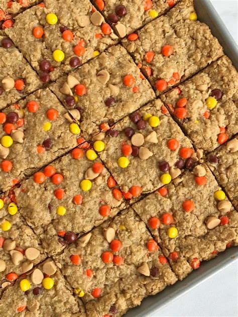 No Flour Triple Peanut Butter Monster Cookie Bars Are Loaded With