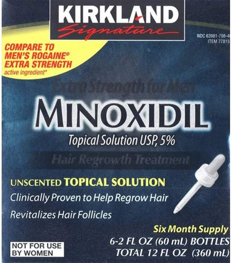 Kirkland Signature Extra Strength For Men Minoxidil