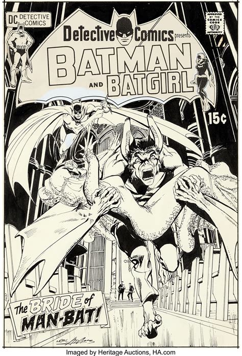 Neal Adams Detective Comics #407 Cover Man-Bat Original Art (DC - W.B ...