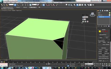 Ds Max Ders Polygon Modelleme Editable Poly Edit Vertex