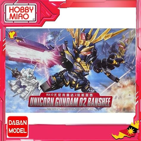 QiYue Unicorn Gunpla 02 Banshee SDBB Unicorn Gundam 02 Banshee Model ...