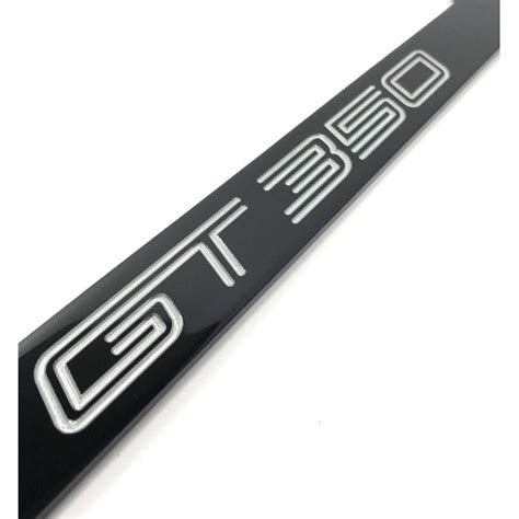 Ford Shelby Mustang Gt License Plate Frame Black With Logo