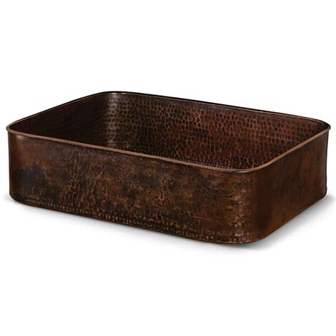 Premier Copper Products Rectangular Copper Sink 19 In Pvtrec19db Rona