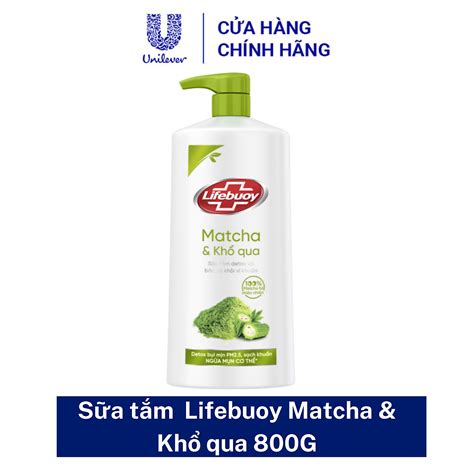 Sữa Tắm Lifebuoy Detox Matcha Khổ Qua 800g