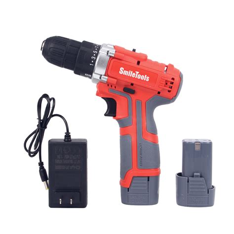 High Quality Cordless Impact Hand Drills Screwdrivers Lithium Ion Power Tools Battery Operated