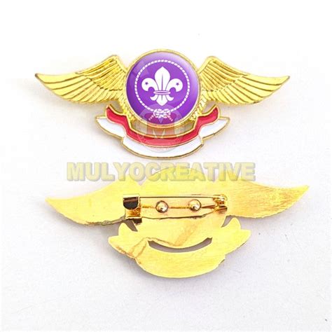 Jual Pin Scout Wosm Bros Wing Pramuka Logo Scout Pramuka Bahan Cor