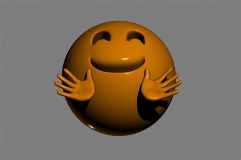 Emoji Hugging Face 3D Model CGTrader