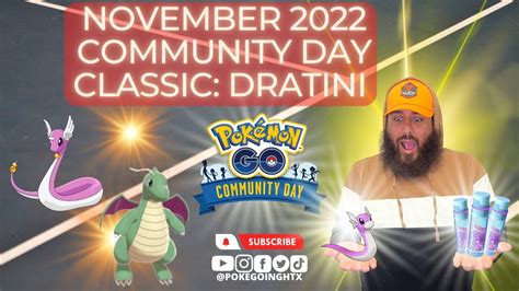 Shiny Dratini Pokemon Go November 2022 Community Day Classic 3x