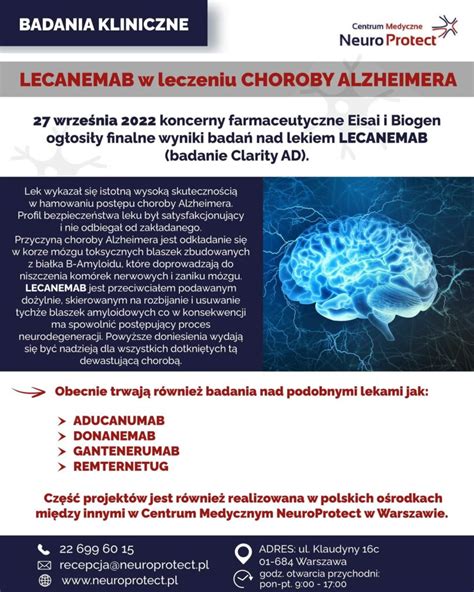 Lecanemab Aducanumab Donanemab Gantenerumab Remternetug Choroba