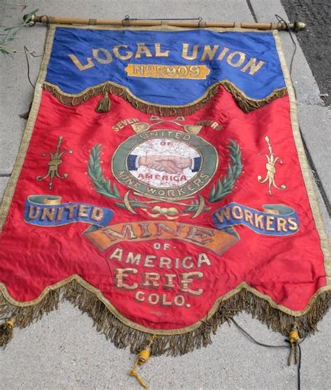 Antique United Mine Workers of America Banner | Proxibid