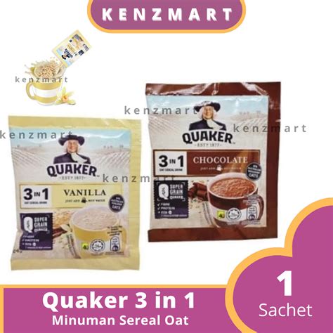 Quaker In Oat Cereal Drink Gr Sachet Shopee Singapore